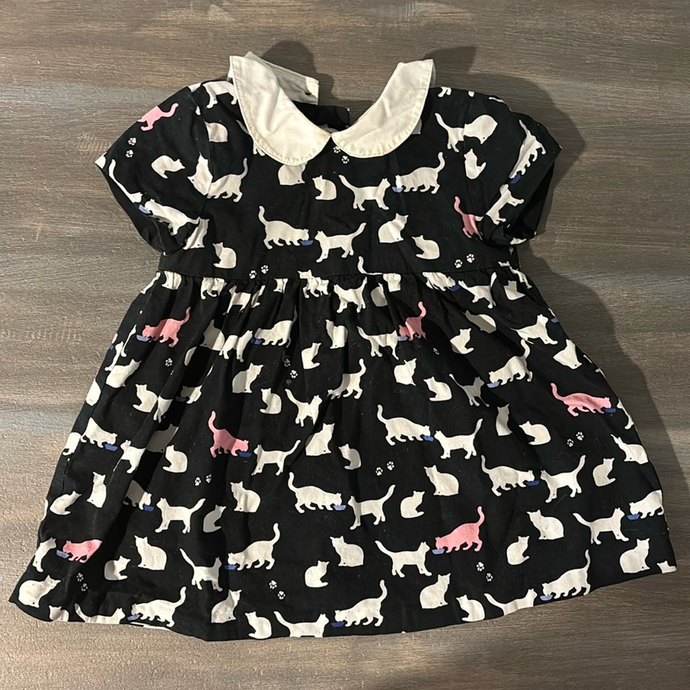 Kate Spade 12M Black Cat Dress